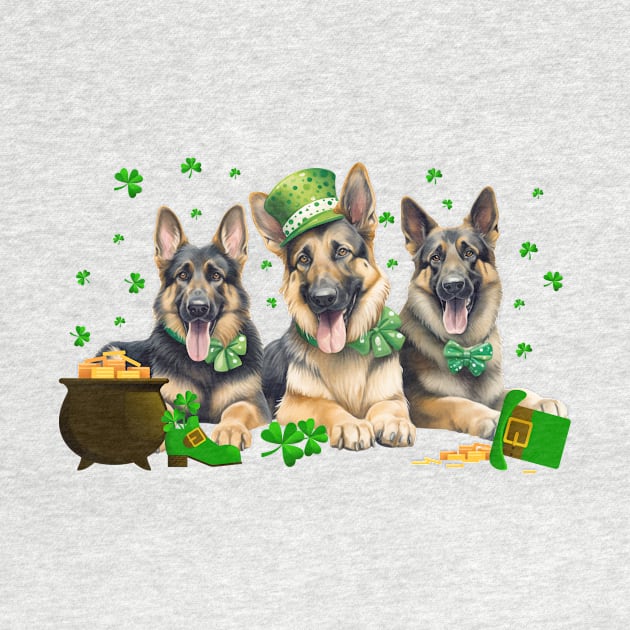 My German Shepherd Is My Lucky Charm St Patricks Day by Zaaa Amut Amut Indonesia Zaaaa